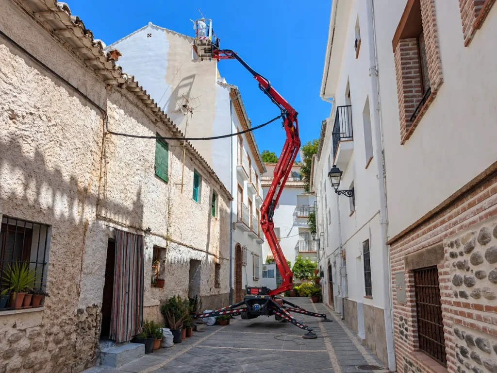Plataforma elevadora sobre orugas en alquiler - Laporta