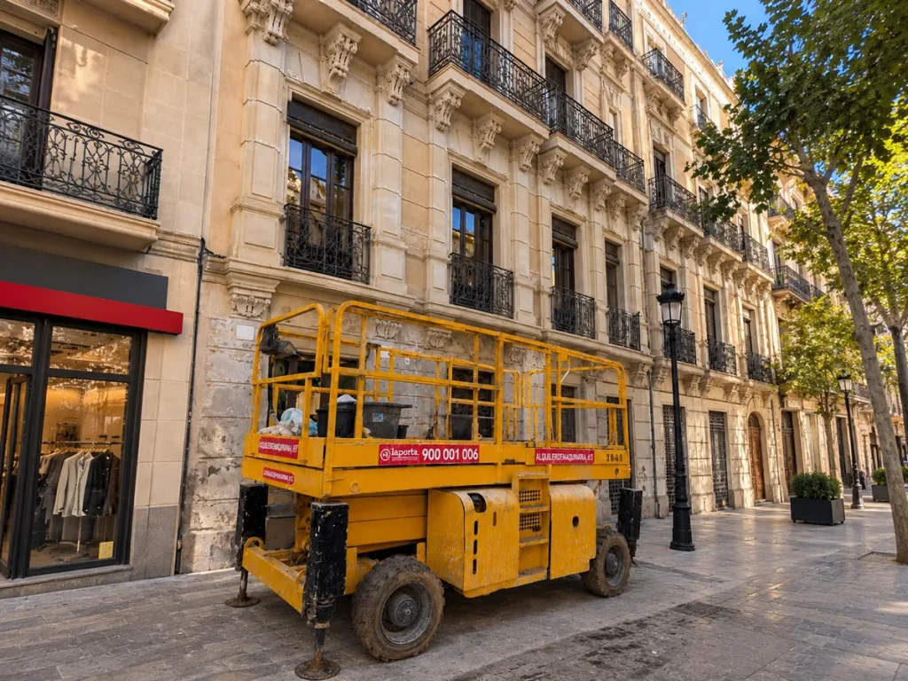 Plataforma elevadora de tijera diésel en alquiler - Laporta
