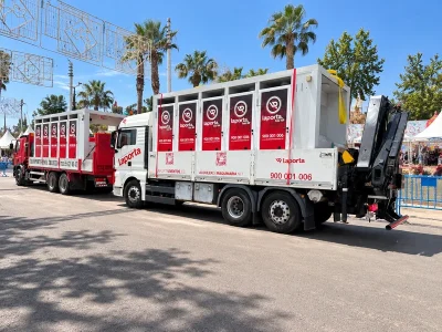 Sanitario portátil para eventos y administración pública en alquiler - Laporta