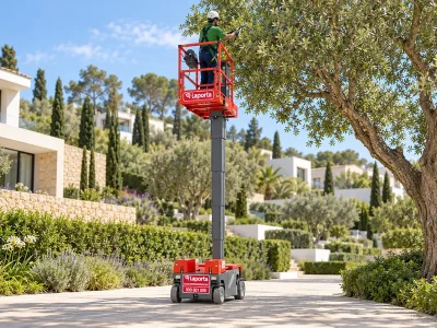 Plataforma elevadora de mástil vertical en alquiler - Laporta