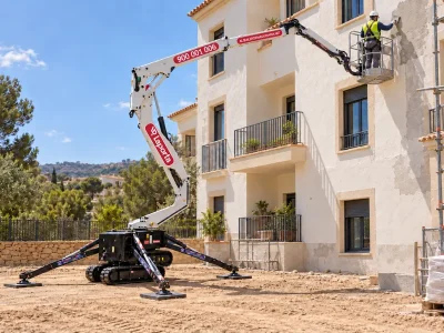 Plataforma elevadora sobre orugas en alquiler - Laporta