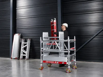 Torre móvil de aluminio en alquiler - Laporta